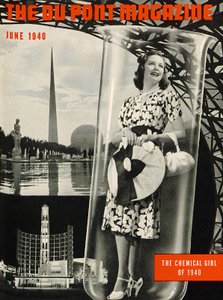 La chica química, portada de la revista DuPont, junio 1940