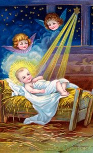El Niño Jesús en el pesebre de American School