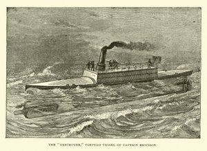 El Destructor, buque torpedero del Capitán Ericsson de American School