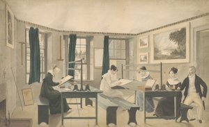 La clase de dibujo, 1810-13 de American School
