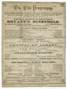 El Programa Elite para la Ópera de Bryant, publicado por Morris Coster de American School