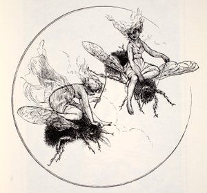 Las Hadas, de La Guía Mundial de Gnomos, Hadas, Elfos y Otros Seres Pequeños por Thomas Keightley (1789-1872) Publicado 1880