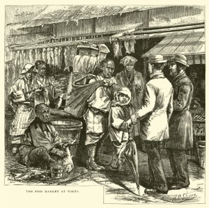 El mercado de pescado en Tokio de American School