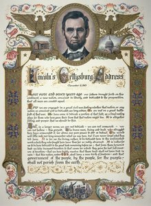 El Discurso de Gettysburg, pronunciado por Abraham Lincoln de American School