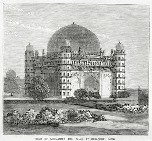 El Gol Gumbaz, tumba de Mohammed Adil Shah II, construida en 1659 de American School