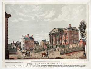 La Casa de Gobierno, pub. 1847 (litografía en color)