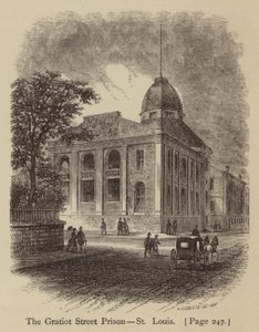 La prisión de Gratiot Street, St Louis (grabado) de American School