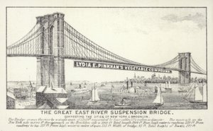 El gran puente colgante del East River, Nueva York
