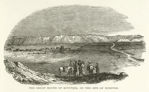 El Gran Montículo de Koyunjik, en el sitio de Nínive de American School