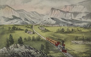 El Gran Oeste, pub. 1870, Currier & Ives de American School