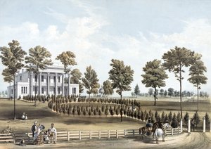 El Hermitage, la tumba de Jackson y la residencia de Andrew J. Donelson a 12 millas de Nashville, Tennessee, tomada en el lugar, el 29 de marzo. de American School