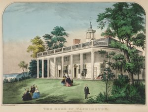 El hogar de Washington, Mount Vernon, Va., pub. c.1857