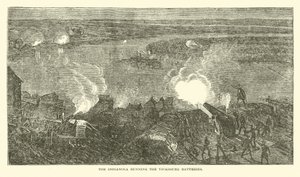 El Indianola atravesando las baterías de Vicksburg, febrero 1863 de American School