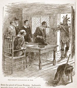 La Declaración de Guerra de los Indios, de un libro publicado en 1896 de American School