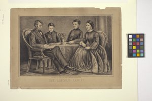 La familia Lincoln (litografía) de American School