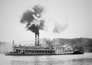 El muelle de Nueva Orleans, c.1870 de American School