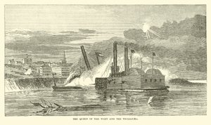 La Reina del Oeste y el Vicksburg, febrero 1863 de American School