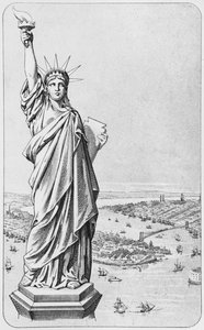 La Estatua de la Libertad, Nueva York, c.1885
