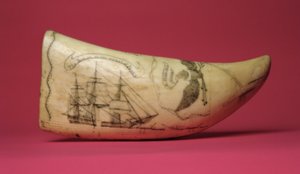 El Susan en la costa de Japón (Scrimshaw) de American School