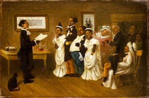 La boda, c.1850 (óleo sobre lienzo)