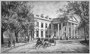 La Casa Blanca, c.1886 (grabado) de American School