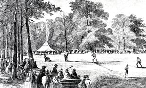 La primera convención de clubes de béisbol, Nueva York, 1857