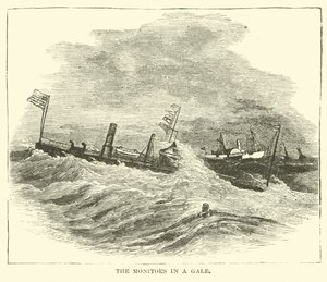 Los monitores en una tormenta, diciembre 1864 de American School