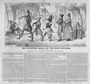 El ejercicio político de los oficiales del estado, publicado por John Childs, Nueva York, c.1838 de American School