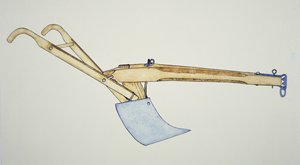 El arado de hoja de acero