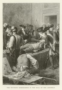 Robespierre herido en el Salón de la Asamblea de American School