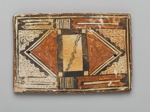 Azulejo, hecho en Mesa, Arizona por el Pueblo Hopi de American School