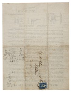 A las mujeres de Nueva Inglaterra (carta circular), c.1862-1865 de American School