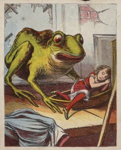 Sapo encuentra a una niña durmiendo de American School