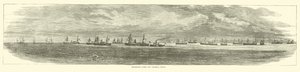 Flota de transporte frente a Federal Point, diciembre 1864