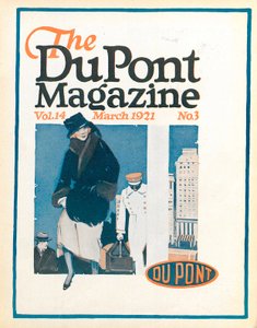 Viajeros, portada de la revista DuPont, marzo 1921