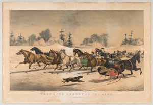 Carreras de trote en la nieve de American School