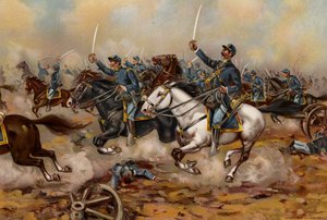 US Army, Carga de Caballería del 5º de Regulares, Gains Mill de American School