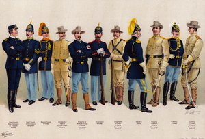 Ejército de EE.UU., uniformes, 4 Caballería, 2 Ingenieros de American School