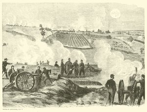 Posición de la Unión cerca del centro, Batalla de Gettysburg, 2 de julio, julio de 1863 de American School