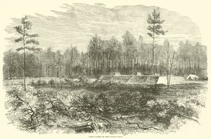 Obras de la Unión en la carretera de Weldon, agosto 1864 de American School