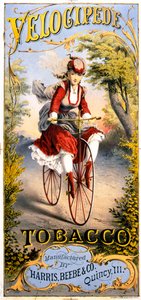 Anuncio de la revista de tabaco Velocipede de American School