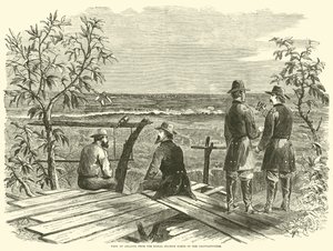 Vista de Atlanta desde la estación de señales al norte del Chattahoochee, julio de 1864 de American School