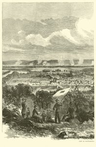 Vista de Chattanooga y el campamento federal, noviembre de 1863 de American School