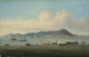 Vista de Hong Kong, 1850 de American School