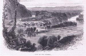 Vista del Potomac, ilustración de la Historia de los Estados Unidos de Cassell, publicada por Petter & Galpin c.1890