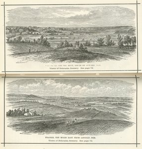 Vistas del paisaje de Nebraska de American School