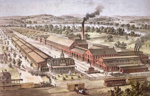 Fabricantes de Vagones de Ferrocarril Wason, Springfield, Massachusetts de American School