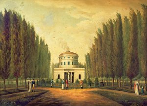 Obras hidráulicas, Centre Square, Filadelfia, c.1815 de American School