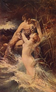 Ninfa de agua (lito de color) de American School