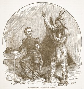 Weathersford y el General Jackson, de un libro publicado en 1896 de American School
